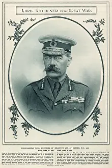 Generals And Leader Prints: Lord Kitchener in the Great War Print 1916