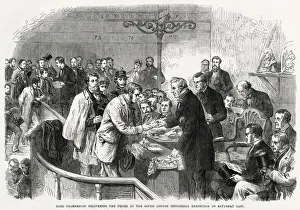 Lord Palmerston delivering the prizes at the South London Industrial Exhibition Lord Palmerston delivering the prizes at the South London Industrial Exhibition