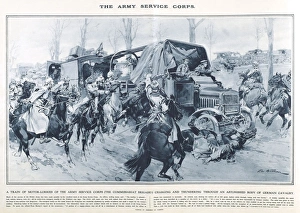 Supplement Gallery: Lorries of Army Service Corps in Great War Deeds, WW1