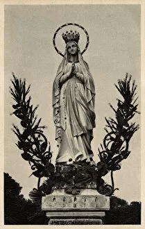Lourdes, France - The Virgin Crowned statue