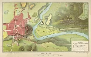 Lourdes / Map in 1858