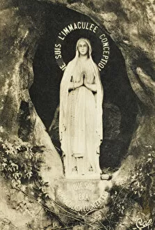 Related Images Gallery: Lourdes - The statue in the Grotto