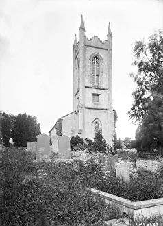 A low view of a Church from the graveyard A low view of a Church from the graveyard