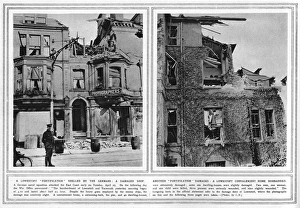 Lowestoft bombardment - damaged buildings, 1916 Lowestoft bombardment - damaged buildings, 1916