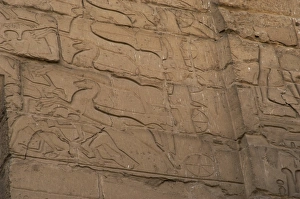 Luxor Temple. Battle of Kadesh. Relief. Detail. Egypt Luxor Temple. Battle of Kadesh. Relief. Detail. Egypt