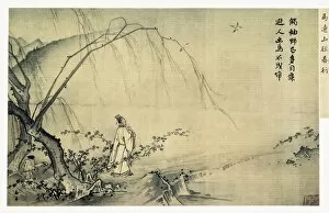 Persons Gallery: Ma Yuan (1155-1235). Walking on a mountain path
