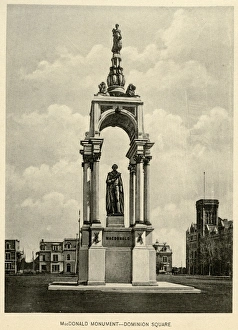 Macdonald Monument at Place du Canada in Montreal Macdonald Monument at Place du Canada in Montreal
