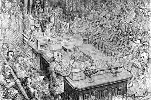Macmillan speaking inn the House, Profumo Scandal Macmillan speaking inn the House, Profumo Scandal