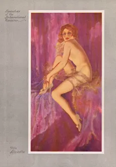 <b class=qtipBold><figcaption>Mademoiselle Absinthe</figcaption></b><br>Mlle Absinthe - one of the beauties at the International Casino, New York, 1937 Date: 1937<br><em>© Mary Evans / Jazz Age Club Collection</em> Mademoiselle Absinthe