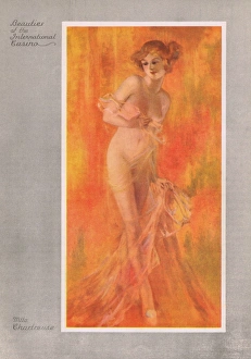 <b class=qtipBold><figcaption>Mademoiselle Chartreuse</figcaption></b><br>Mlle Chartreuse - one of the beauties at the International Casino, New York, 1937 Date: 1937<br><em>© Mary Evans / Jazz Age Club Collection</em> Mademoiselle Chartreuse