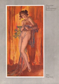 <b class=qtipBold><figcaption>Mademoiselle Cognac</figcaption></b><br>Mlle Cognac - one of the beauties at the International Casino, New York, 1937 Date: 1937<br><em>© Mary Evans / Jazz Age Club Collection</em> Mademoiselle Cognac