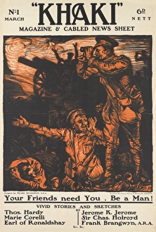 Magazine and news sheet cover, Khaki, WWI Magazine and news sheet cover, Khaki, WWI