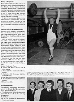 Magazine page, fire brigade sports news Magazine page, fire brigade sports news