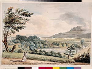<b class=qtipBold><figcaption>Magilligan Mountain</figcaption></b><br>Magilligan Mountain (1791). Nixon, John c.1750 - 1818. Date: 1791<br><em>© National Museums NI / MARY EVANS</em> Magilligan Mountain