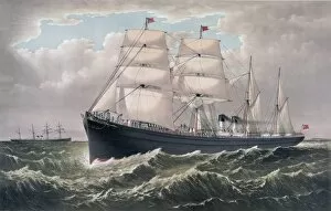 Sailing Ships Gallery: The magnificent steamships Egypt and Spain: of the national