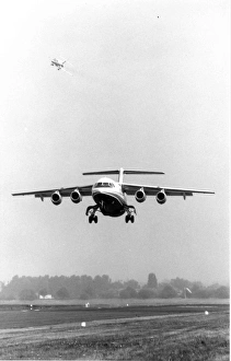 The maiden flight of the first BAe146 G-SSSH from Hatfield The maiden flight of the first BAe146 G-SSSH from Hatfield