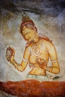 Sigiriya Gallery: Maidens among clouds. 5th c. SRI LANKA. Sigiriya