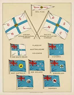 Zealand Collection: Mail Ship Flags & Others
