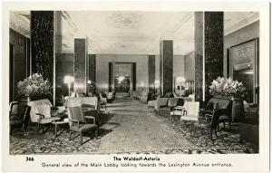 Main Lobby, Waldorf Astoria Hotel, New York, USA Main Lobby, Waldorf Astoria Hotel, New York, USA