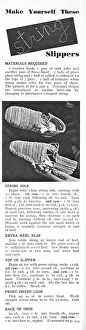 Make yourself these string slippers, 1944 Make yourself these string slippers, 1944