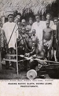Related Images Gallery: Making cloth, Sierra Leone Protectorate, West Africa