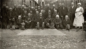 Male inmates at Cardiff Union Workhouse, Glamorgan Male inmates at Cardiff Union Workhouse, Glamorgan
