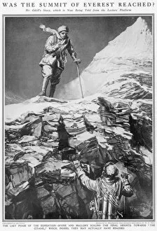 Return Gallery: Mallory and Irvine at the Second Step, Everest, 1924