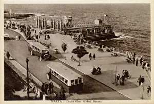 Prints of Malta - Old Chalet - Ghar Id-Dud, Sliema Date: circa 1920s Malta Prints: Malta - Old Chalet Print circa 1920s