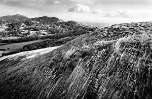 The Malvern Hills above Droitwich, Worcestershire, England The Malvern Hills above Droitwich, Worcestershire, England