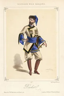 Images Dated 23rd January 2019: Man in costume as a Bashkir (Baskir) for a masquerade ball