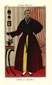Ballets Collection: Man in dressing gown over yellow trousers and green