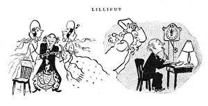Man helped by ghosts of the past - Cartoon by Victoria Man helped by ghosts of the past - Cartoon by Victoria