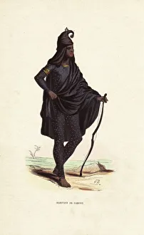 Man of Lahore (Punjab) in black suit, turban Man of Lahore (Punjab) in black suit, turban