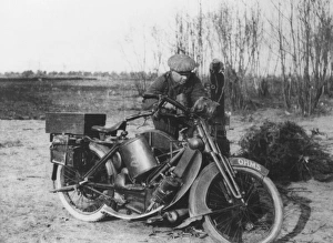 Man of a Motorcycle Machine Gun Unit, WW1 Man of a Motorcycle Machine Gun Unit, WW1
