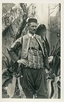 Dalmatian Gallery: Man in traditional costume of Dubrovnik region of Croatia