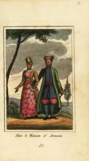 Armenia Gallery: Man and woman of Armenia, 1818