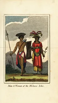 Man and woman of the Molucco Isles (Maluku Islands), 1818 Man and woman of the Molucco Isles (Maluku Islands), 1818