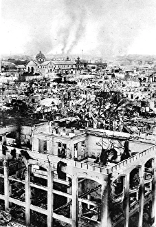 Manila on Fire, Philippines; Second World War, 1945 Manila on Fire, Philippines; Second World War, 1945