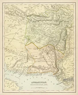 Afghanistan Gallery: Map / Afghanistan C1860S