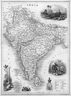 Time Gallery: Map / Asia / India C1850