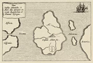 Position Gallery: Map of Atlantis / Kircher