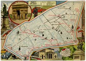 Map of Batignolles-Monceau, Paris, France Map of Batignolles-Monceau, Paris, France