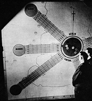 Map at the Berlin Air Safety Centre, during the Berlin Airli Map at the Berlin Air Safety Centre, during the Berlin Airli