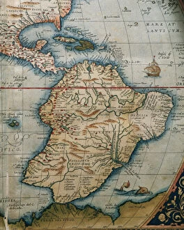 Cartographic Gallery: Map of Central and South America. Theatrum Orbis Terrarum by