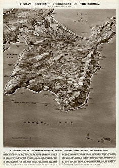 Map of the Crimean peninsula by G. H. Davis Map of the Crimean peninsula by G. H. Davis