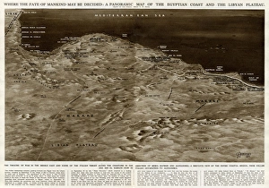 Map of Egyptian coast and Libyan plateau by G. H. Davis Map of Egyptian coast and Libyan plateau by G. H. Davis