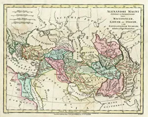 Persia Collection: Map of the Empire of King Alexander the Great