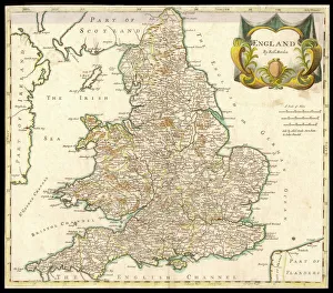<b class=qtipBold><figcaption>Map/England & Wales 1810</figcaption></b><br>England and Wales<br><em>© Mary Evans Picture Library</em> Map/England & Wales 1810