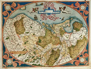 Flanders Gallery: Map of Germany and current Netherlands. Theatrum Orbis Terra