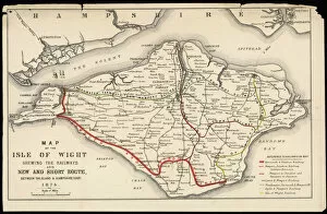 Maps Gallery: Map of Isle of Wight